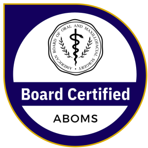 Board Certified Oral and Maxillofacial Surgeon Badge